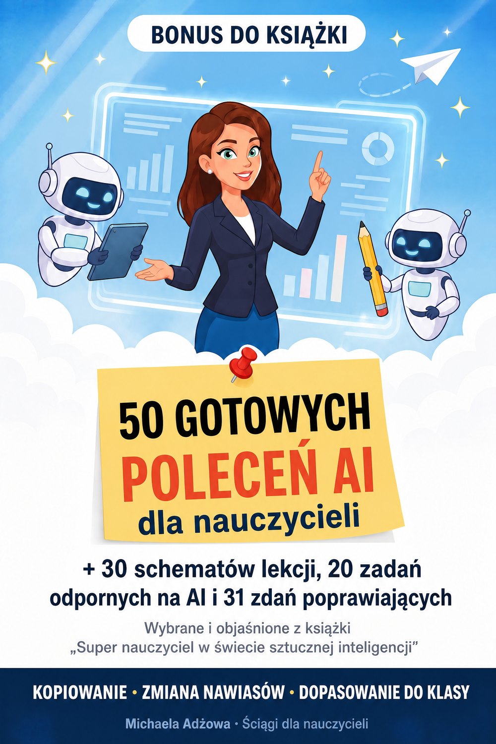 50 gotowych poleceń AI dla nauczycieli — strona 1