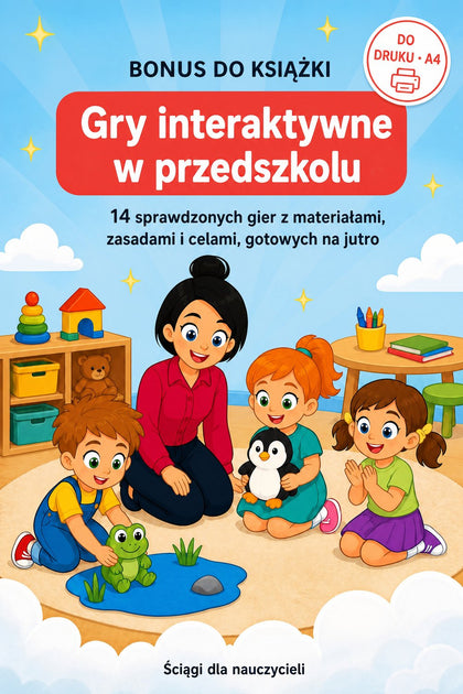 Gry interaktywne w przedszkolu — okładka