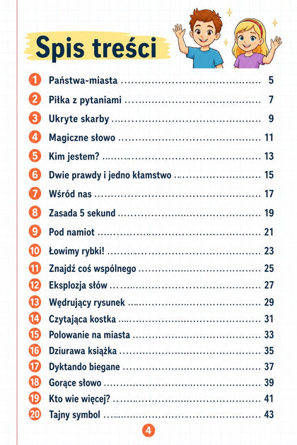 20 gier w klasie — strona ze środka
