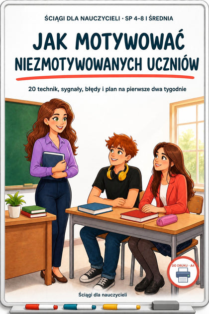 Jak motywować niezmotywowanych uczniów — okładka