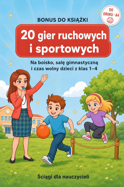 20 gier ruchowych i sportowych — okładka